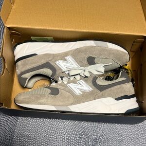New Balance grey  and White Sneakers